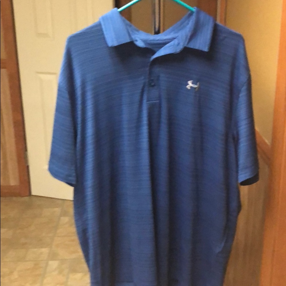 Under Armour Men’s Heatgear Golf Polo Shirt Blue XL